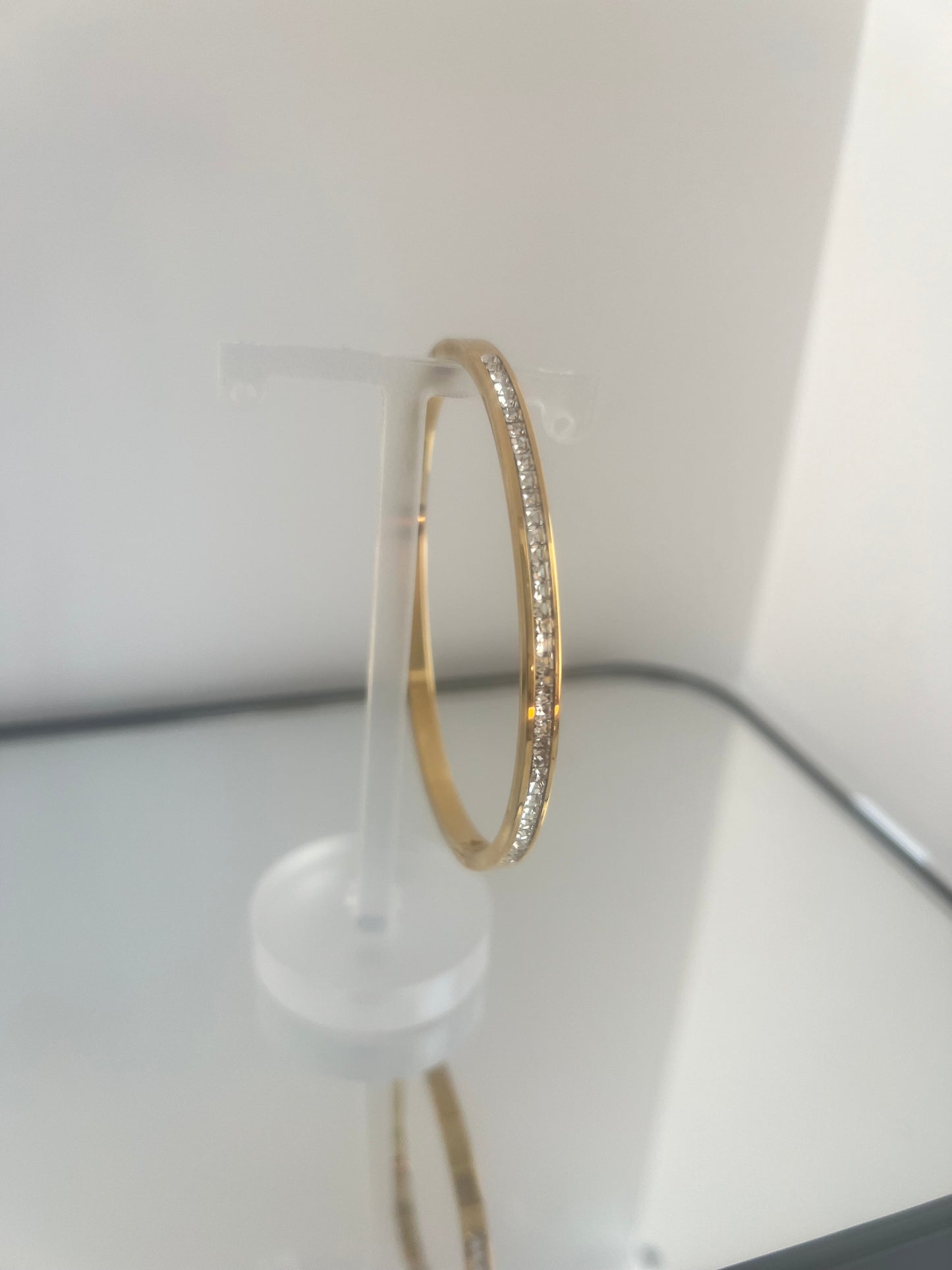 Pulseira Dourada com Zircónias
