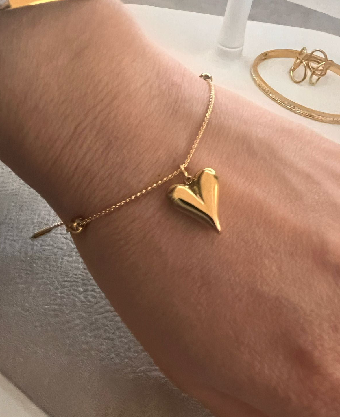 Pulseria coração ajustavel