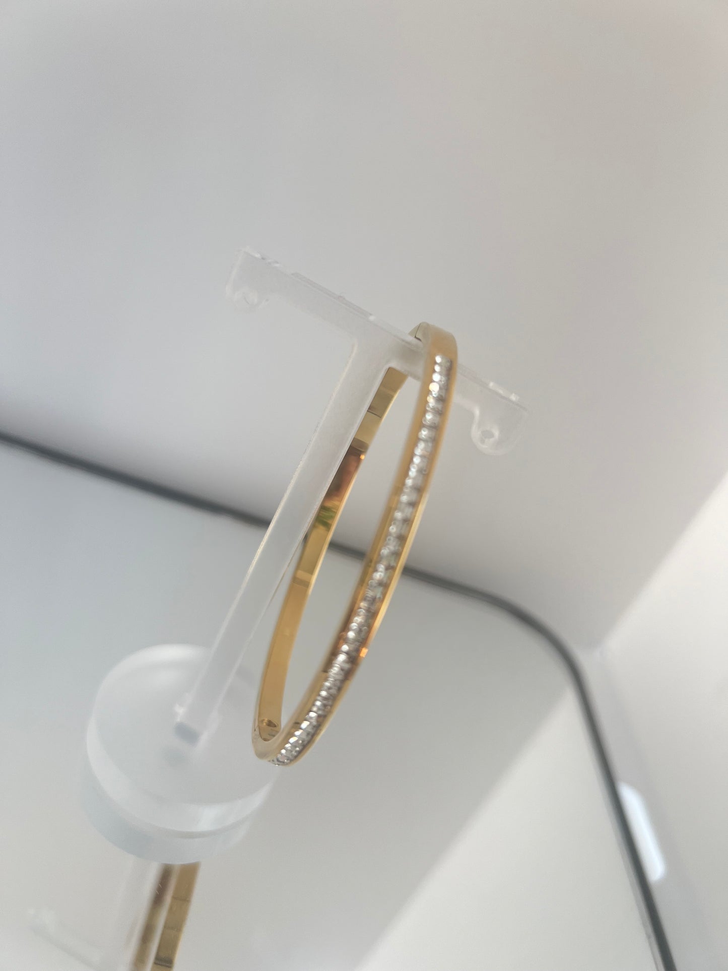 Pulseira Dourada com Zircónias