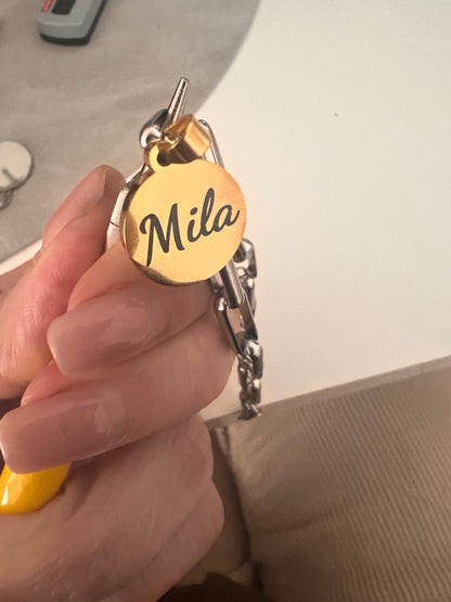 Pulseira Personalizada com Nome, Data ou Coordenadas