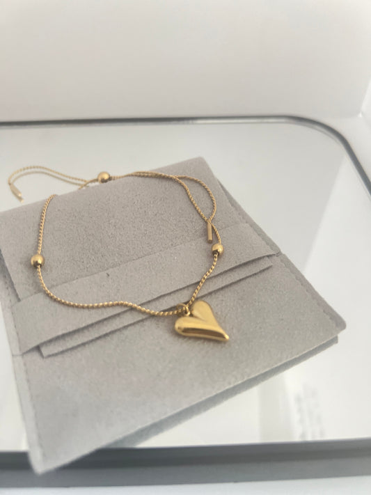 Pulseria coração ajustavel