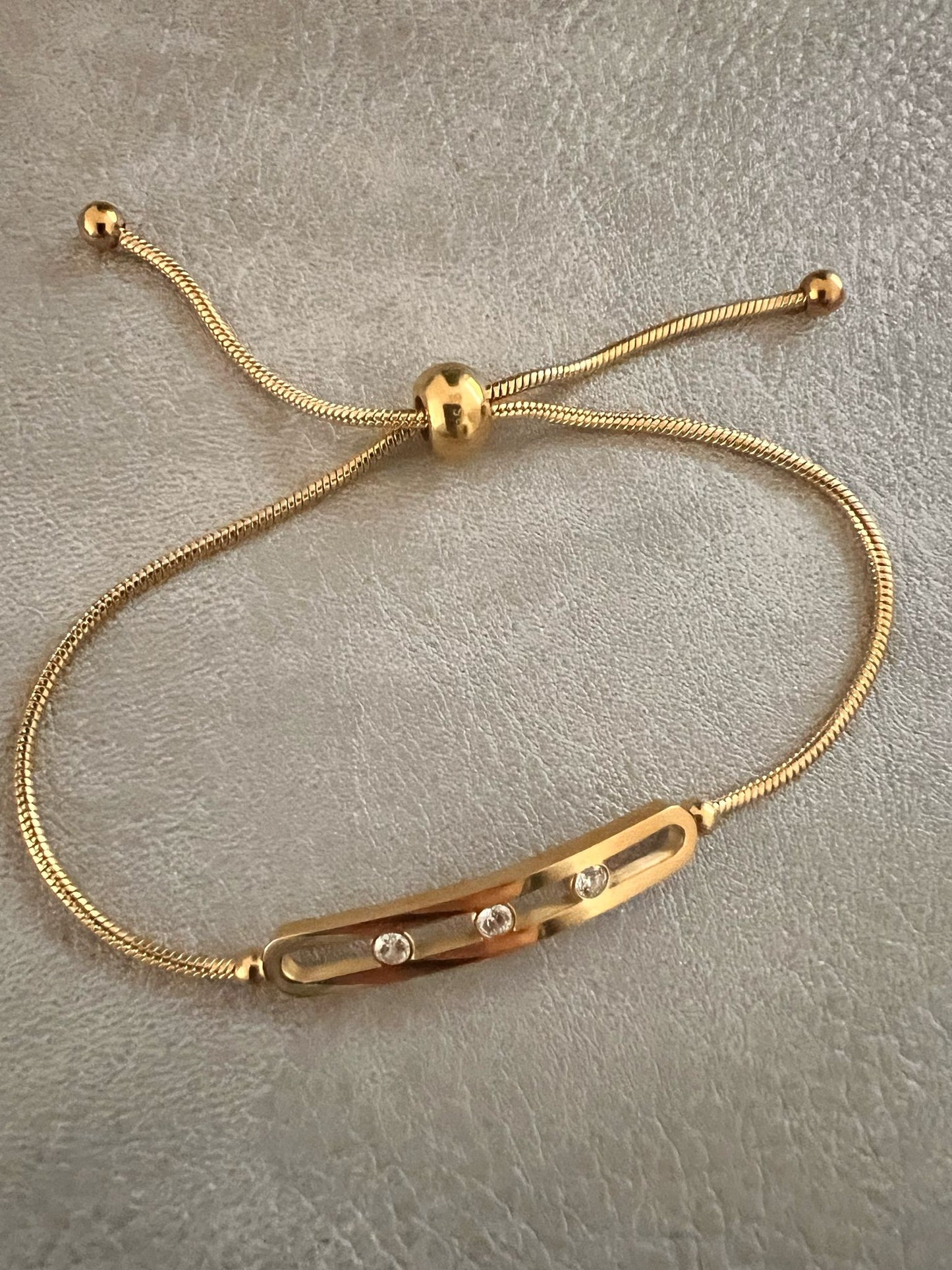 Pulseira Ajustável com Zircônias