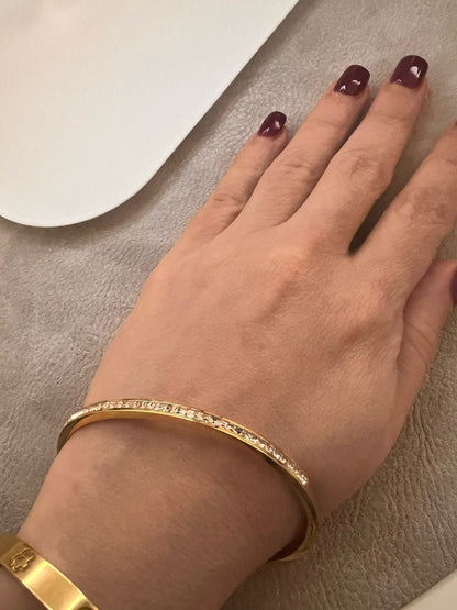 Pulseira Dourada com Zircónias