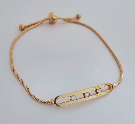 Pulseira Ajustável com Zircônias