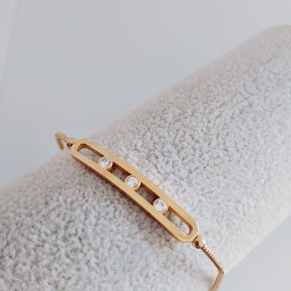 Pulseira Ajustável com Zircônias