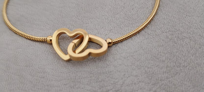 Pulseira Ajustável Corações Entrelaçados