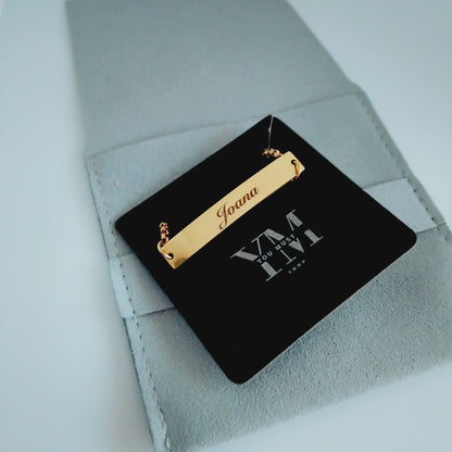 Escrava Dourada com Gravação Personalizada